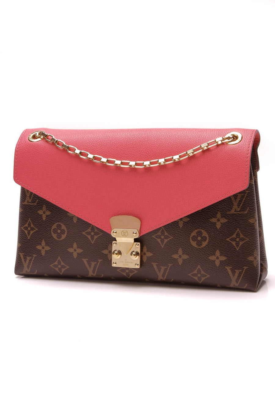 Pallas Chain Bag - Monogram/Rose Litchi