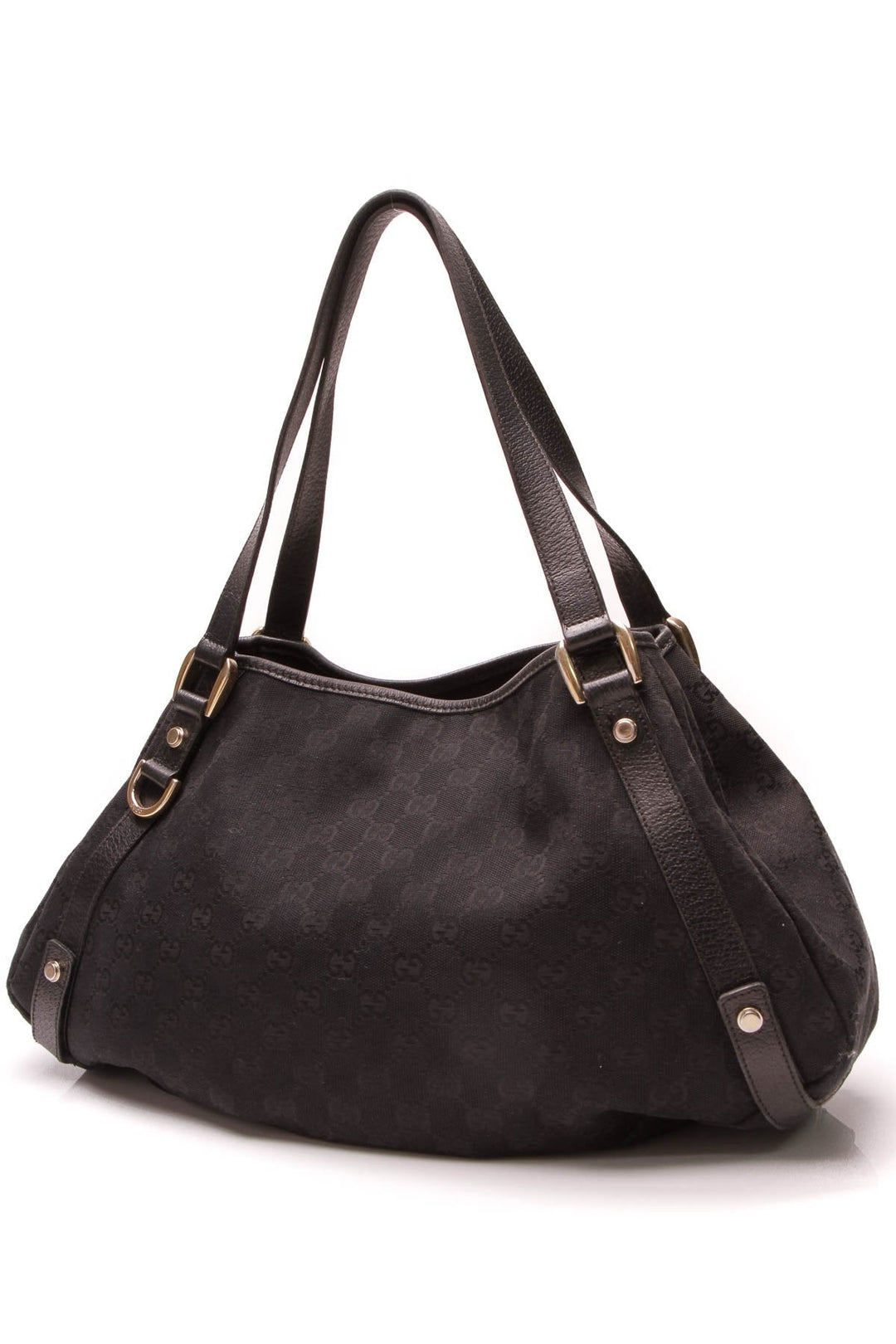 Medium Abbey Tote Bag - Black Signature Canvas