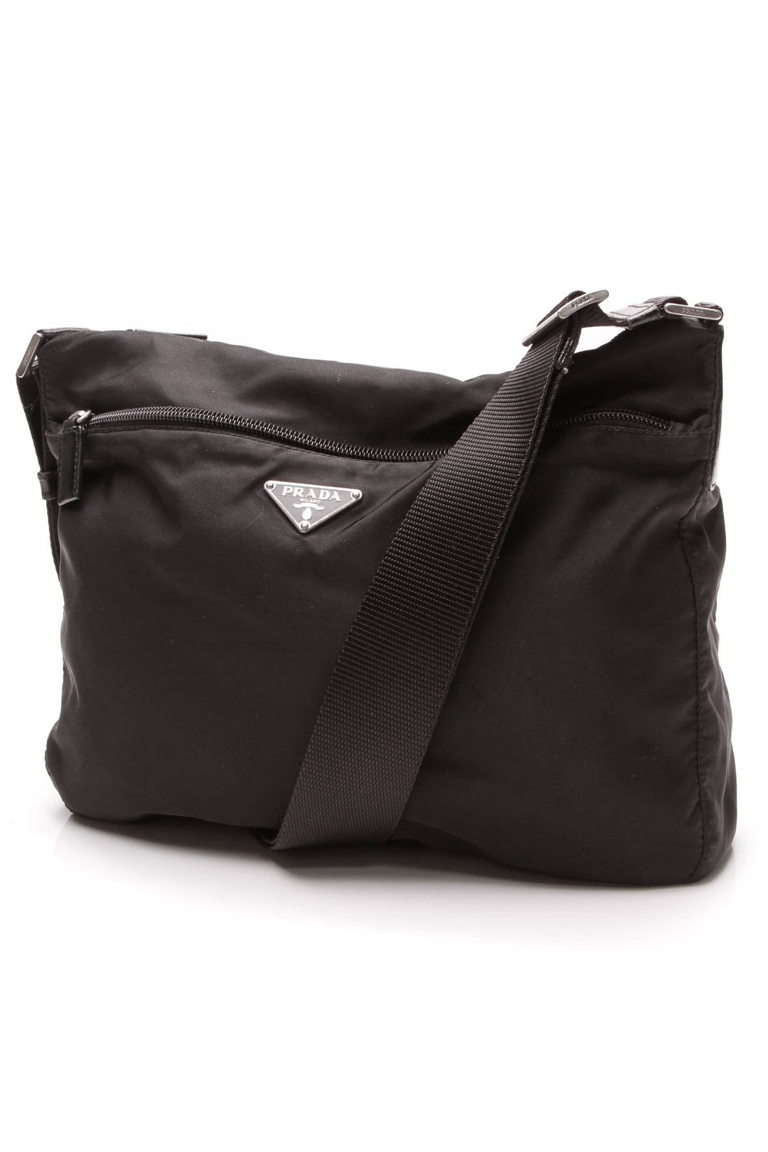 Tessuto Convertible Crossbody Bag - Black Nylon