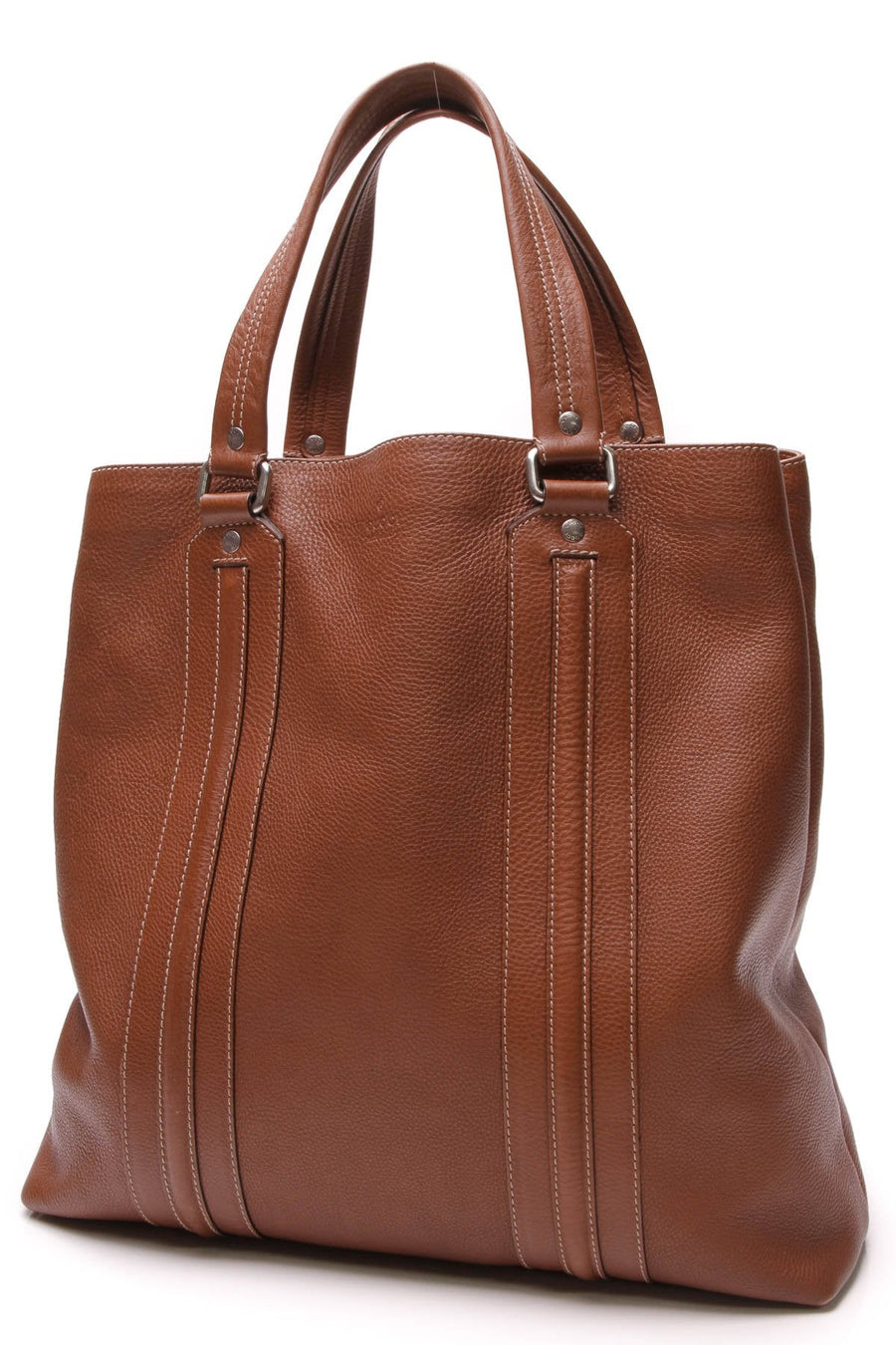 Large Tote Bag - Brown Calfskin