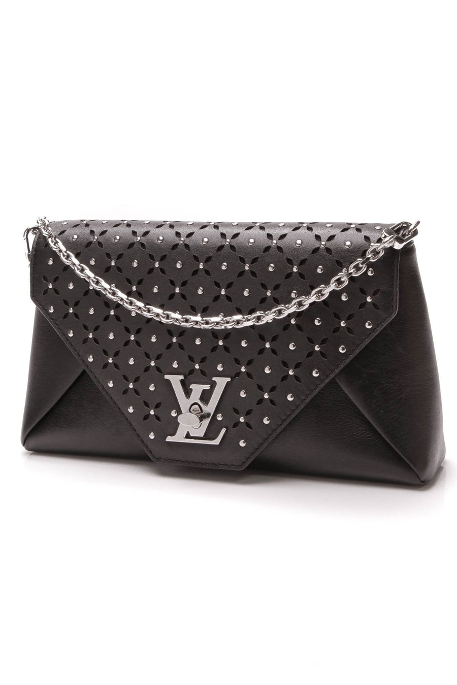 Studded Love Note Bag - Black Calfskin