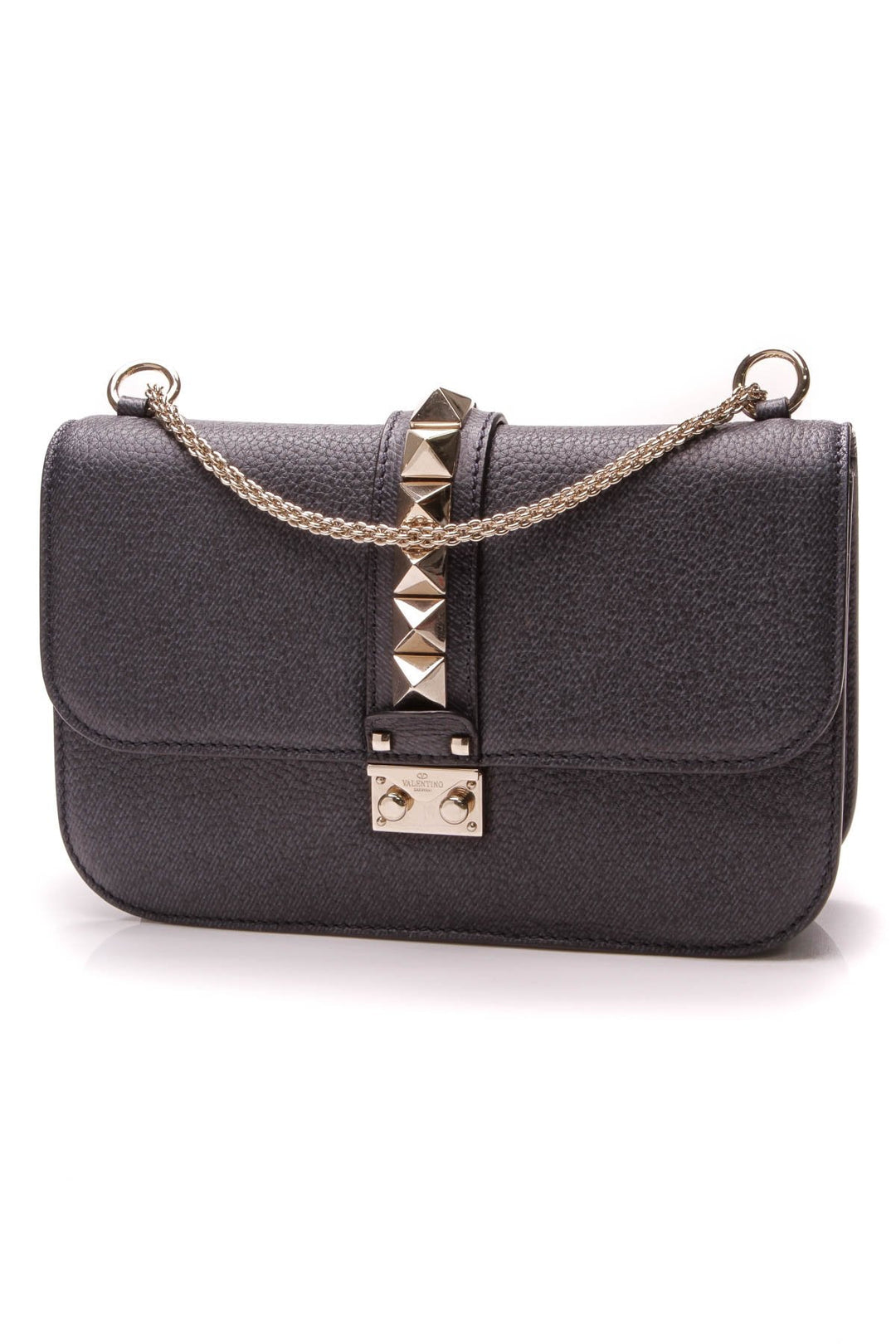 Glam Rockstud Medium Flap Bag - Blue