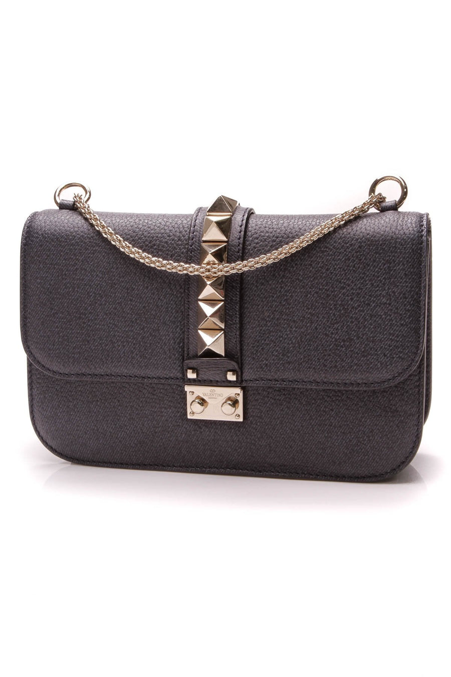 Glam Rockstud Medium Flap Bag - Blue