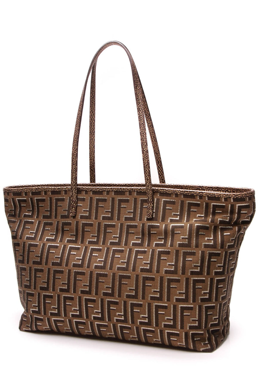 Roll Tote Bag - Metallic Zucca