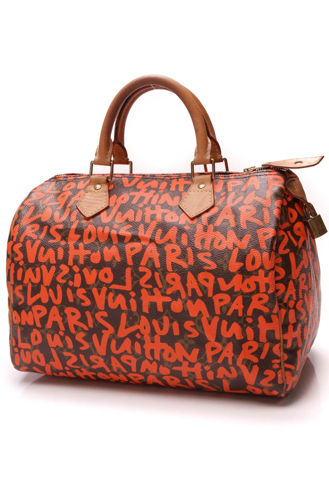 Speedy 30 Graffiti Bag - Monogram/Orange