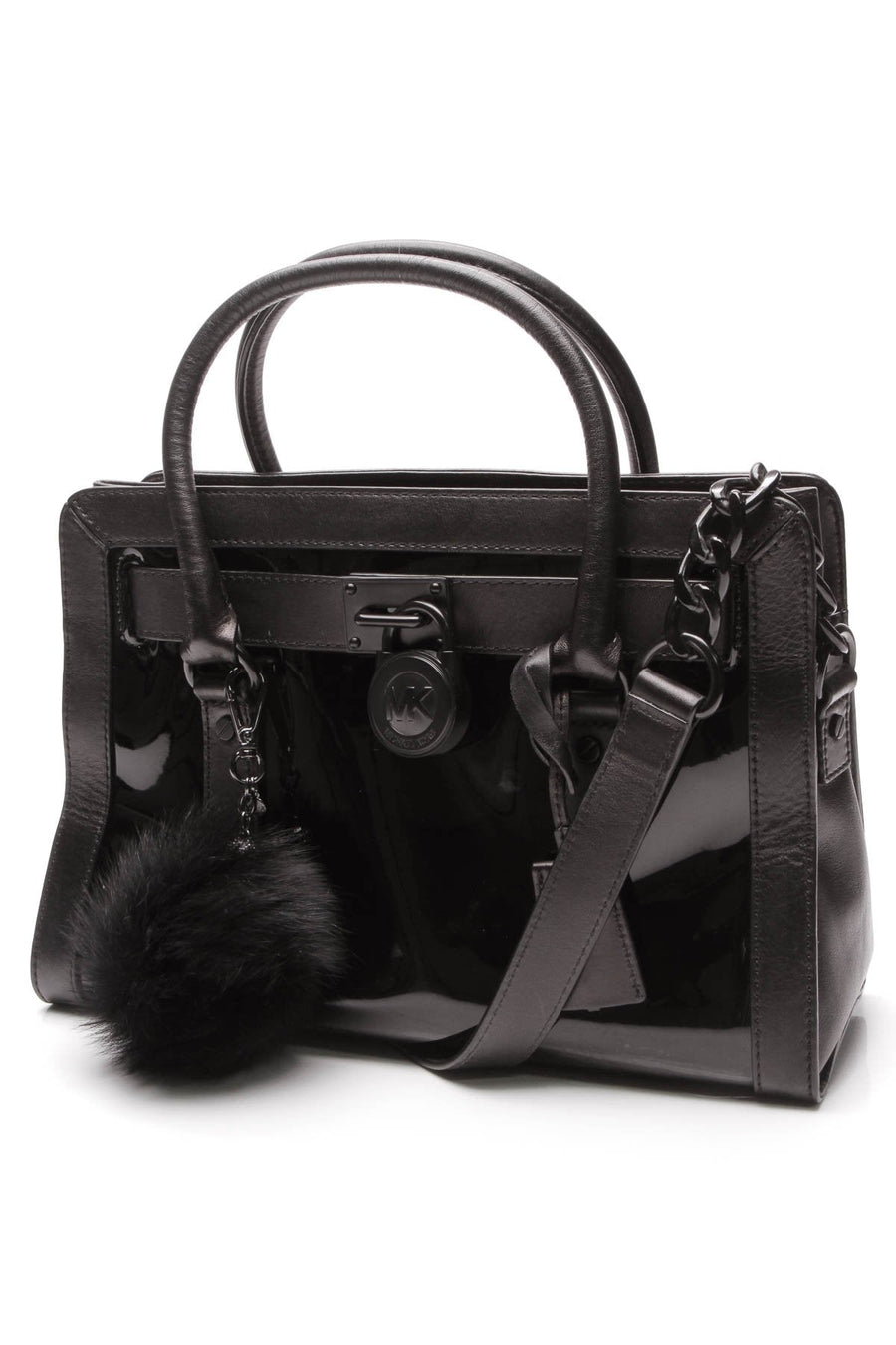 Hamilton Frame Out Satchel Bag - Black Patent