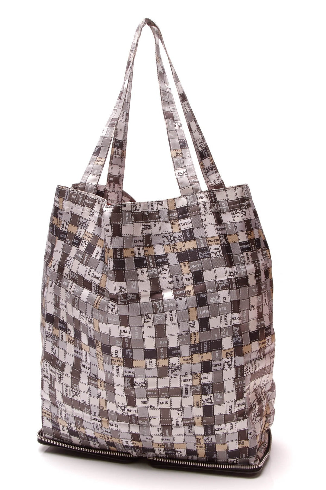 Bolduc au Carre Silky Pop Tote Bag - Black/Gray