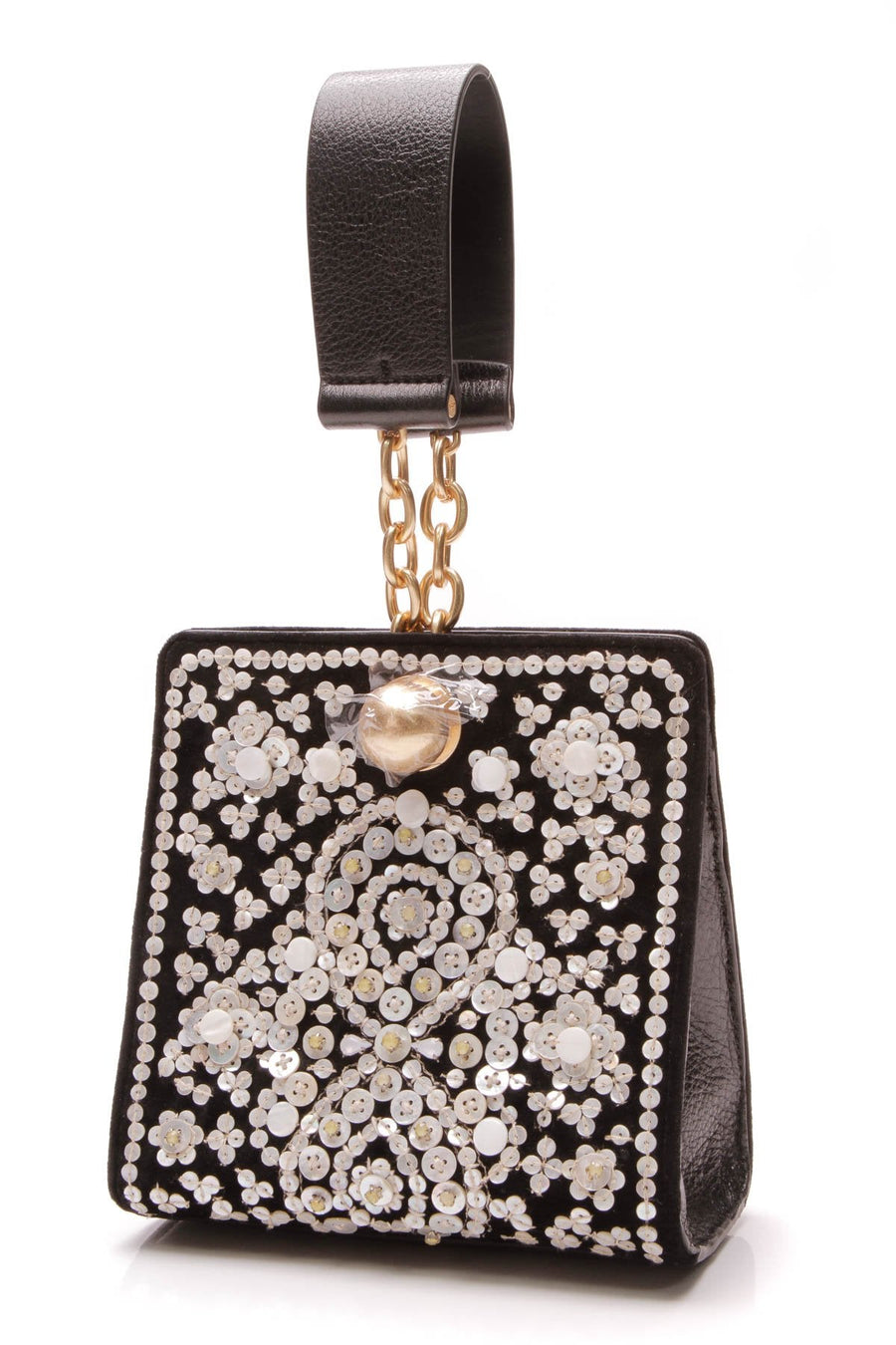Darcy Embellished Clutch Bag - Black