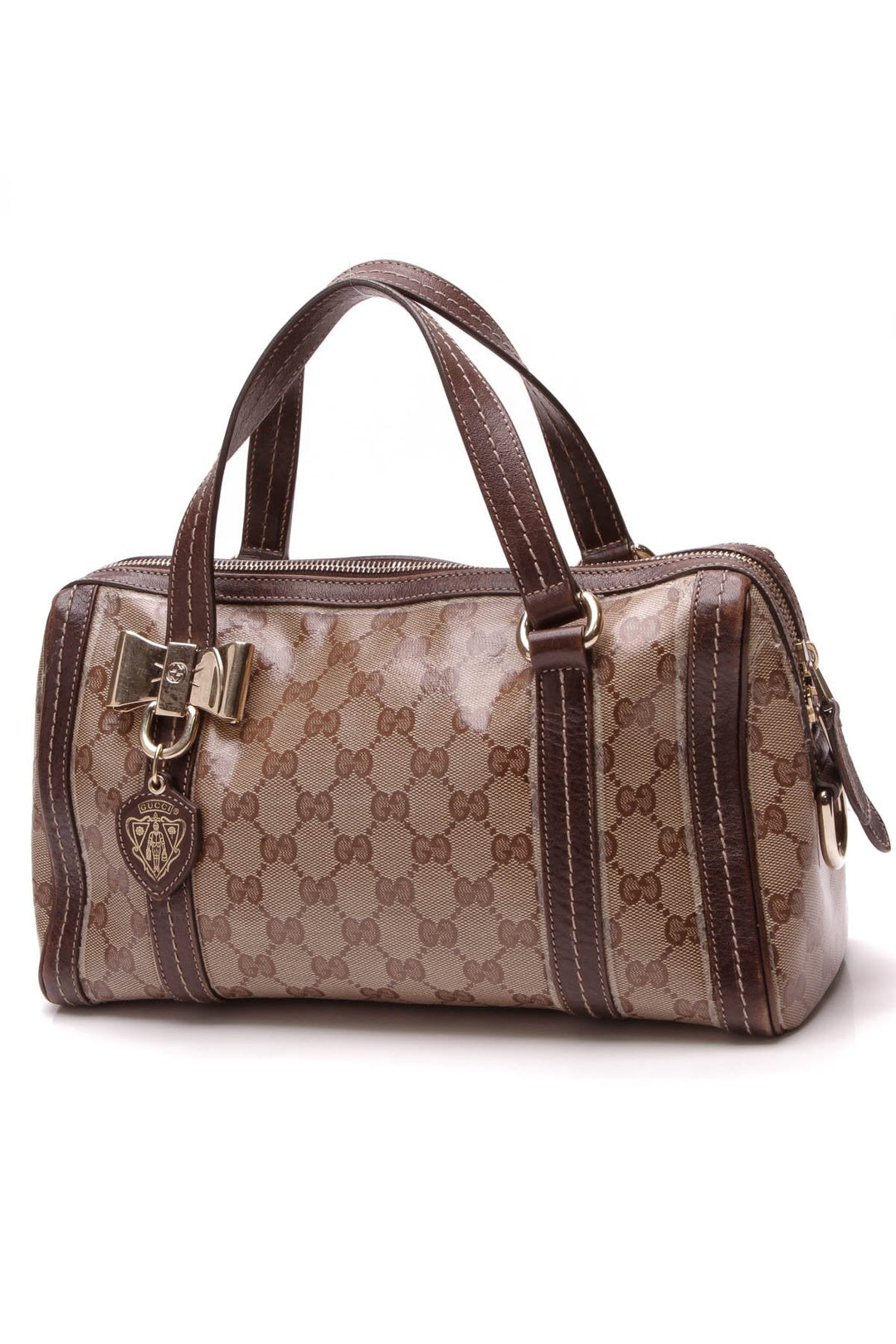 Duchessa Small Boston Bag - Crystal Canvas