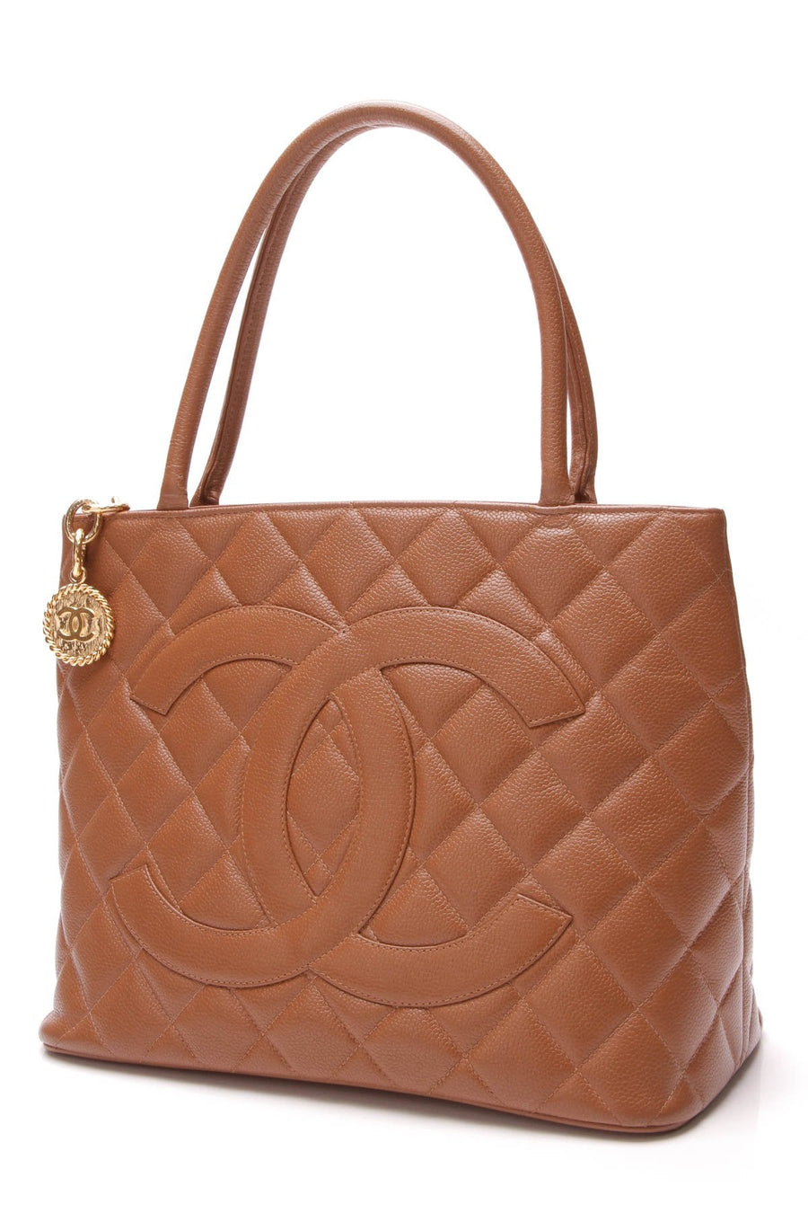 Vintage Medallion Tote Bag - Brown Caviar