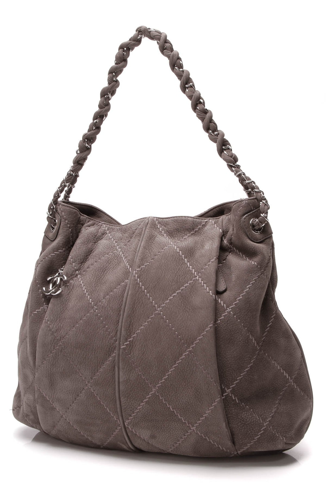 Ultimate Stitch Hobo Bag - Gray Nubuck