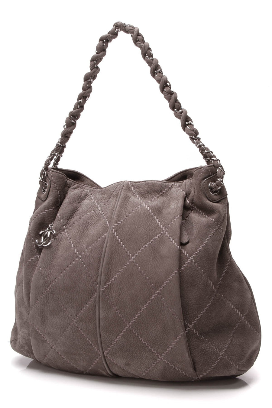 Ultimate Stitch Hobo Bag - Gray Nubuck
