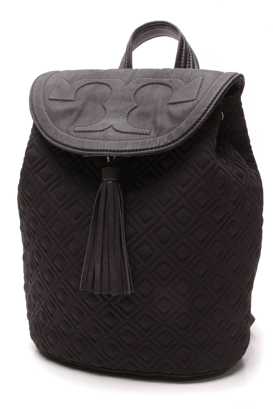 Fleming Quilted Backpack - Black Nylon