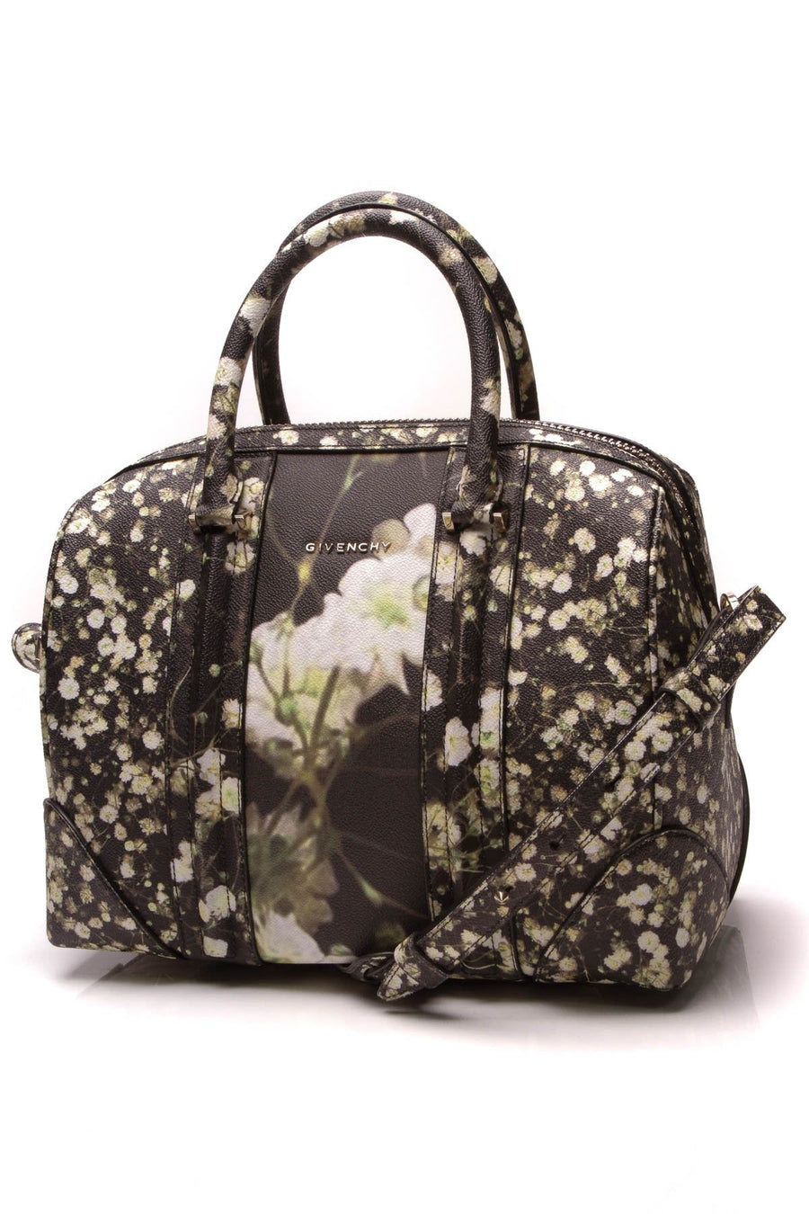 Lucrezia Baby's Breath Duffle Bag - Black/Green