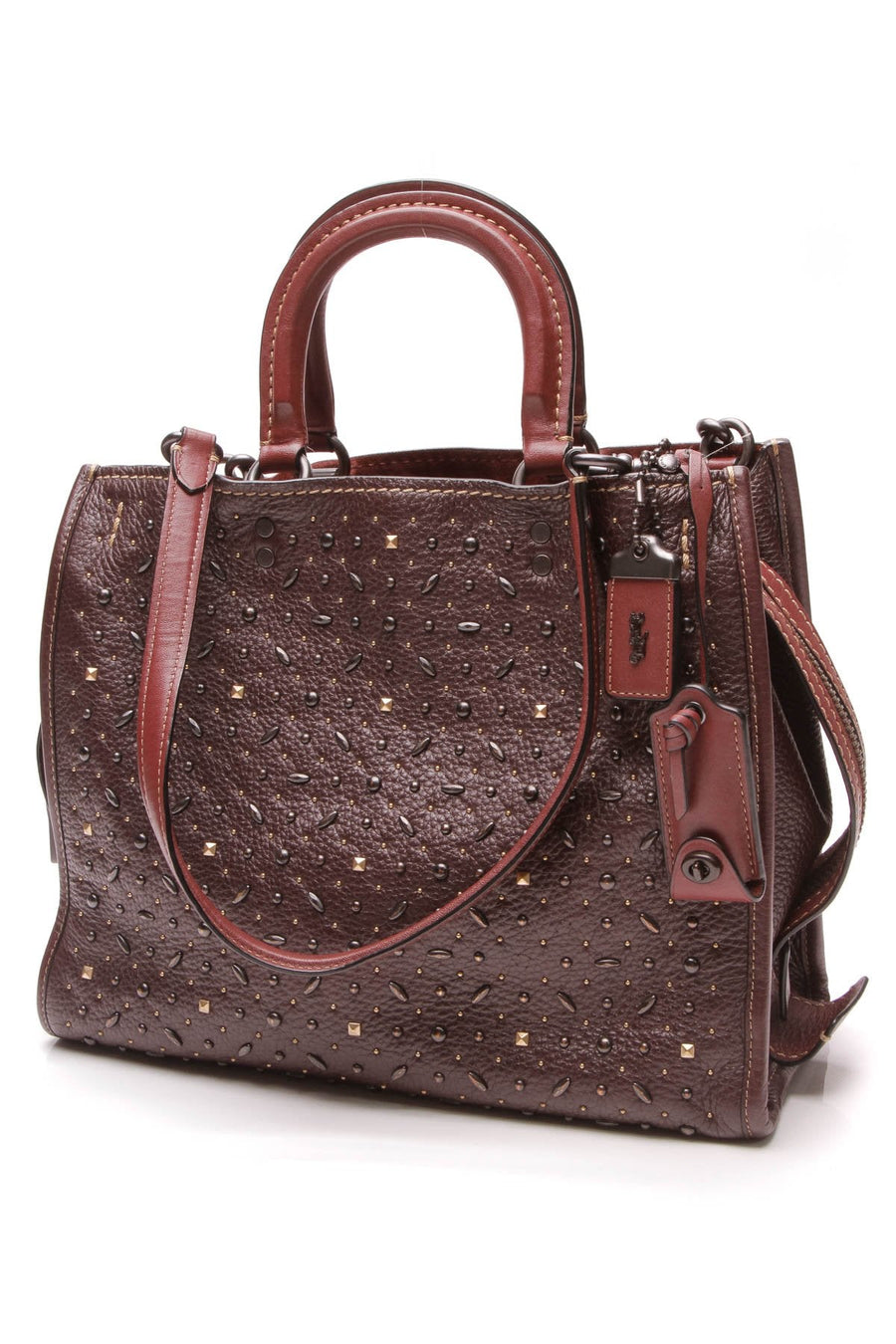 Rogue 39 Prairie Rivets Tote Bag - Oxblood