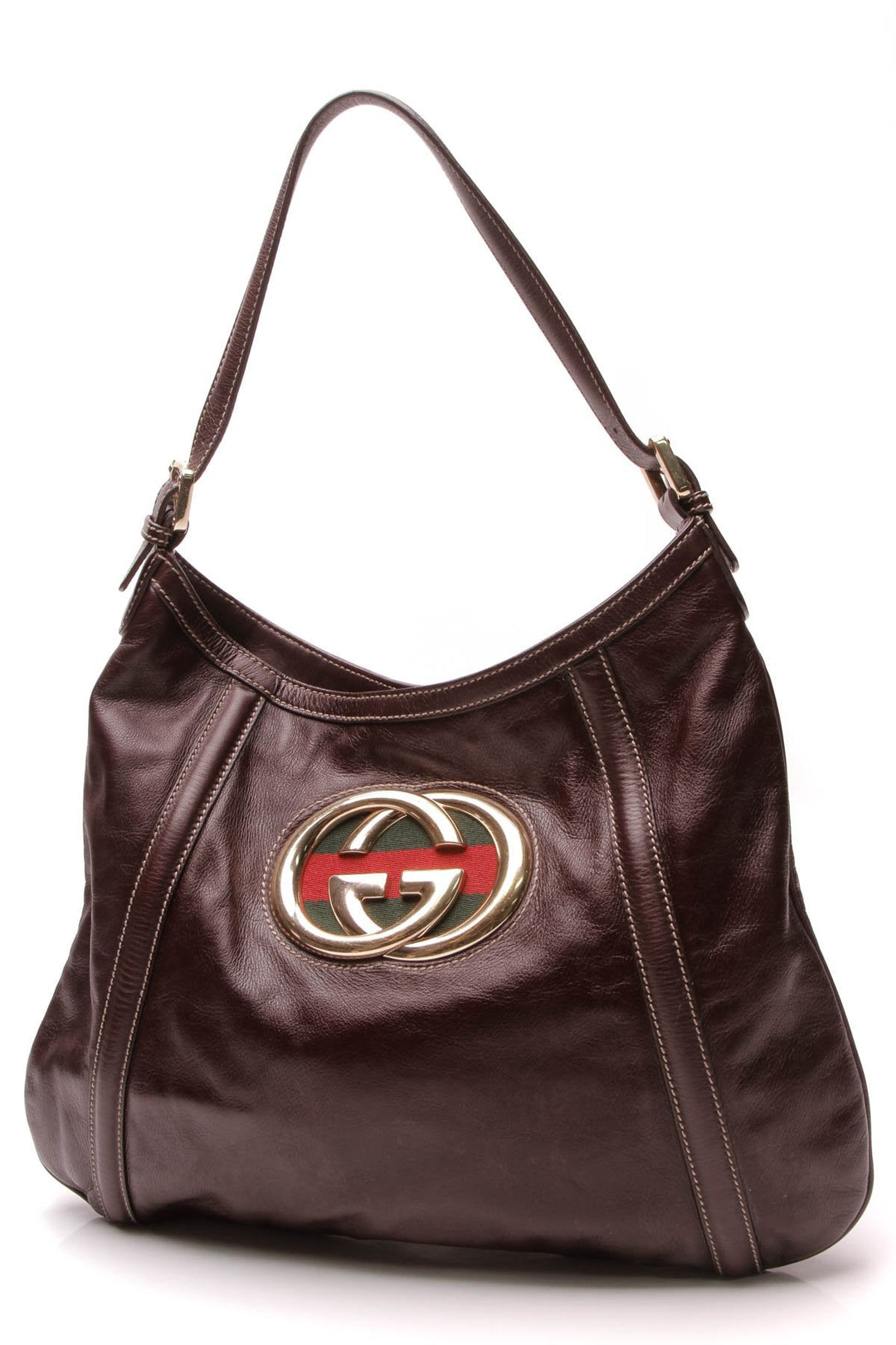 Web Britt Hobo Bag - Dark Brown