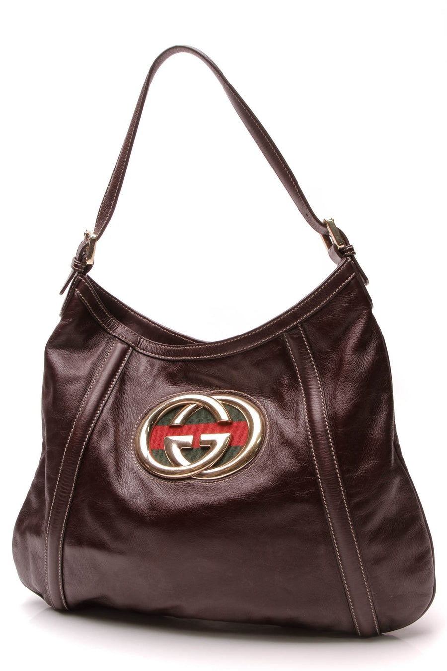 Web Britt Hobo Bag - Dark Brown