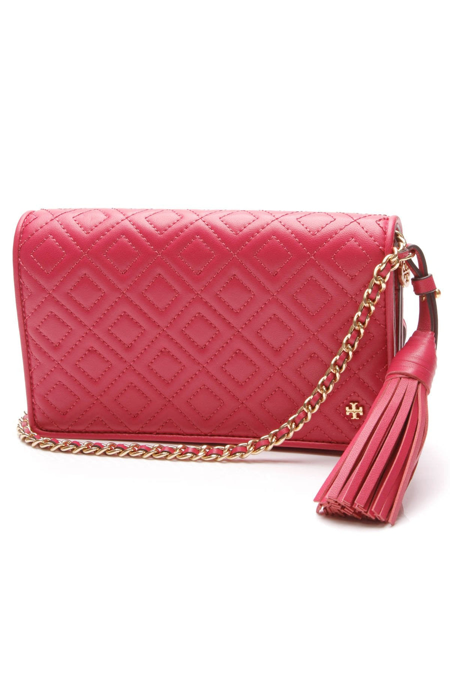 Fleming Wallet on a Chain Crossbody Bag - Bright Azalea