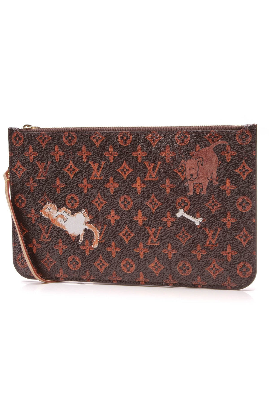 Catogram Neverfull Pouch Wristlet Bag - Transformed Monogram