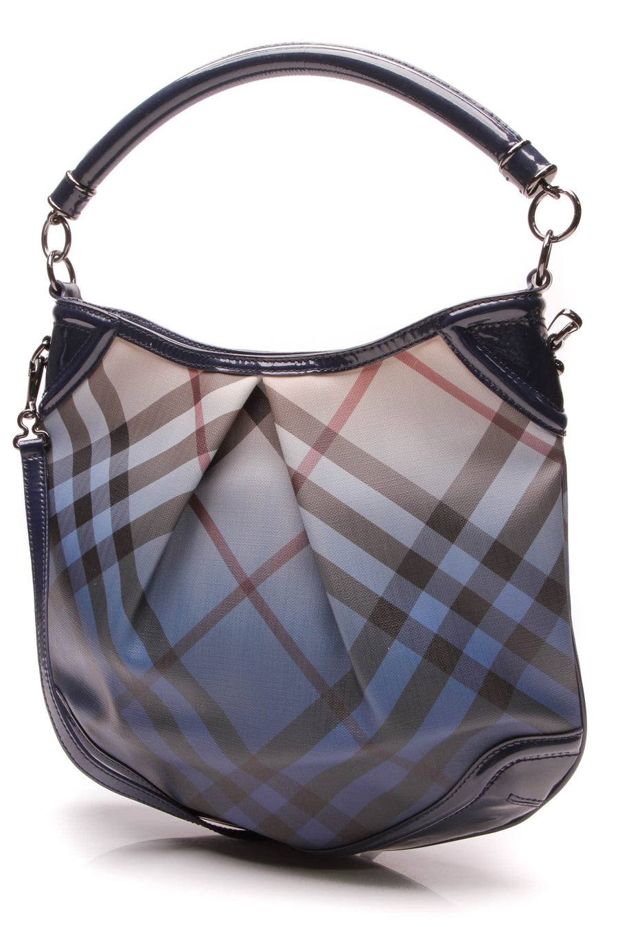 Pop Degrade Medium Craigwell Hobo Bag - Ombre Jet Blue Nova Check