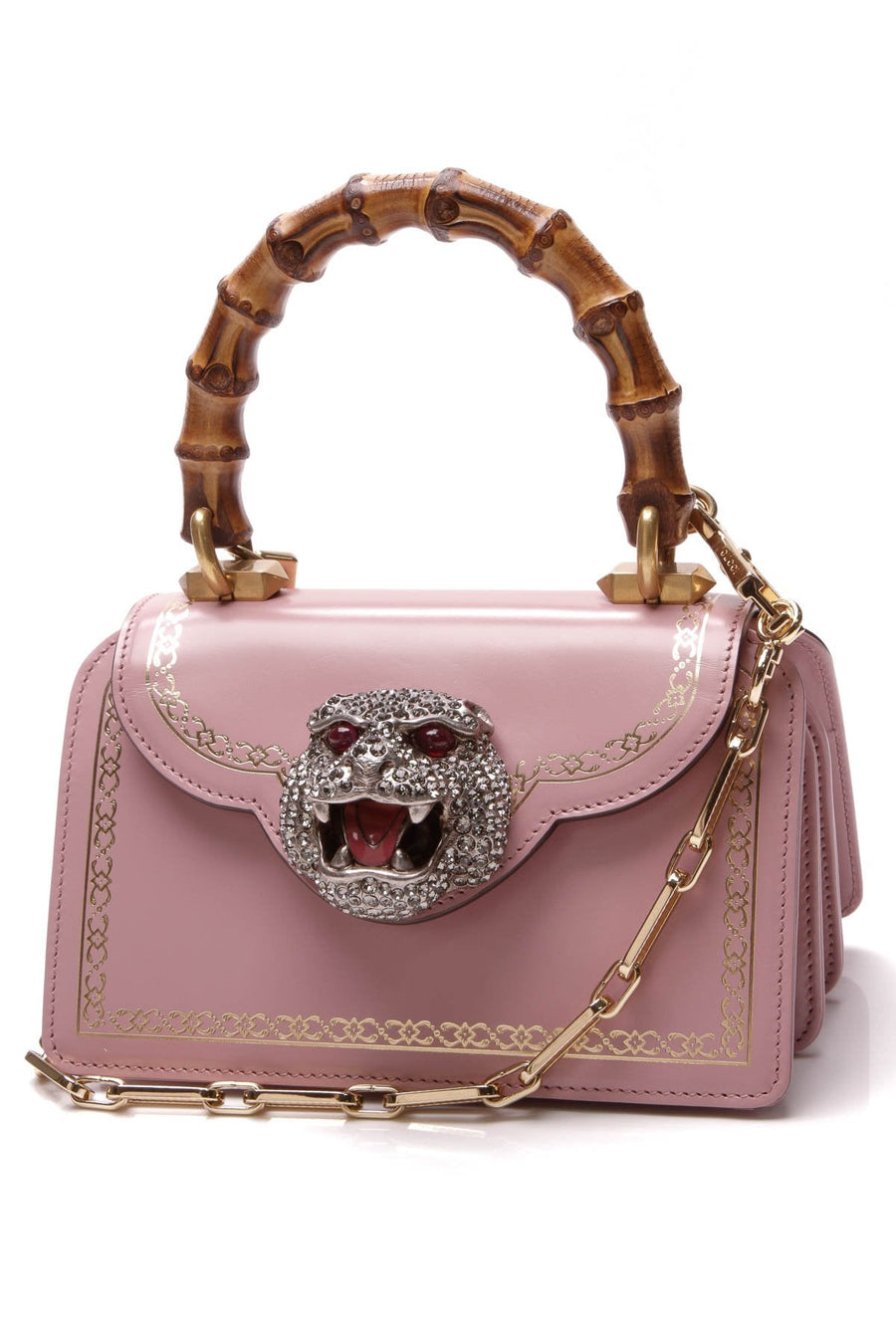 Thiara Mini Bamboo Top Handle Bag - Pink