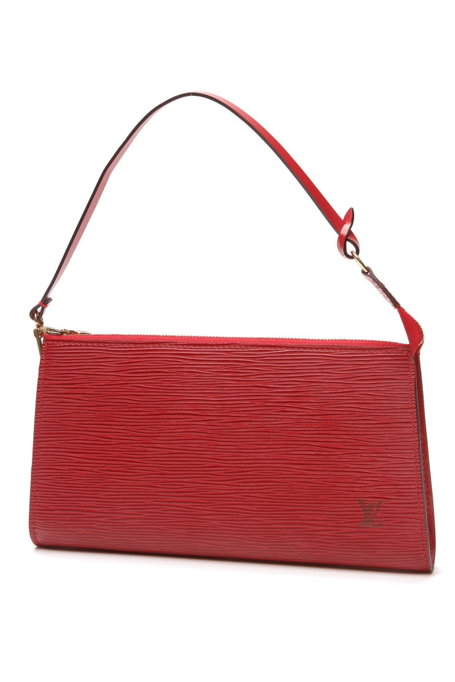 Epi Pochette Accessories Bag - Red