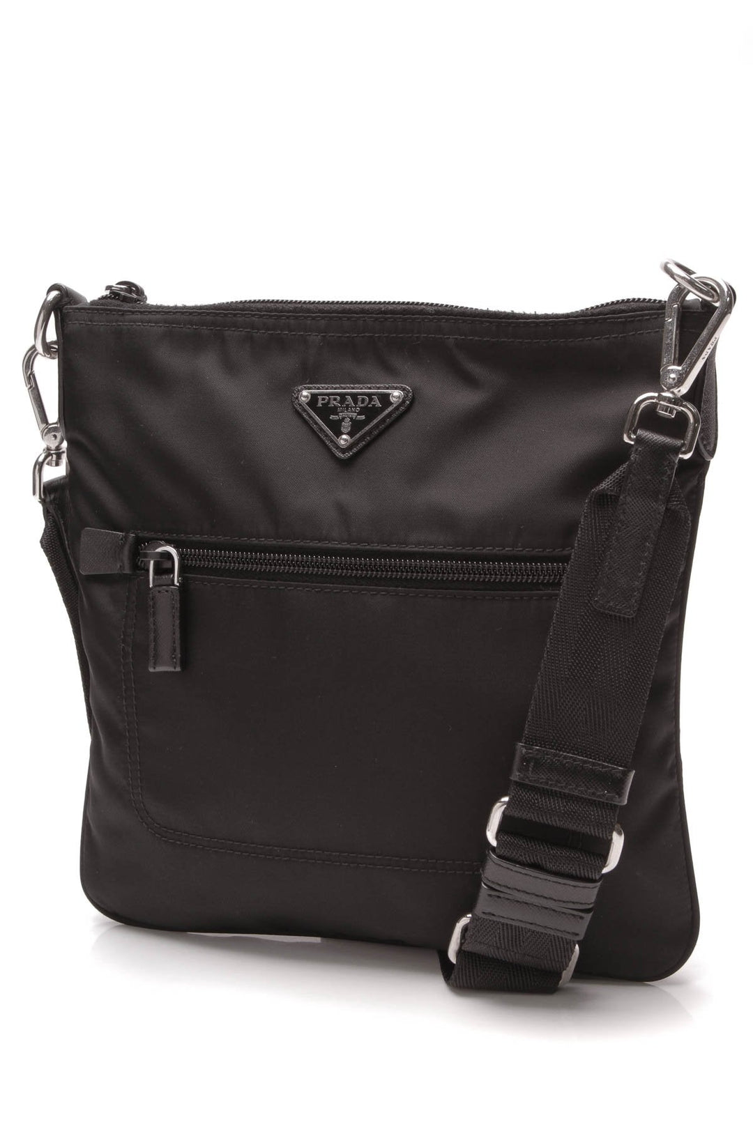 Tessuto Crossbody Bag - Black Nylon