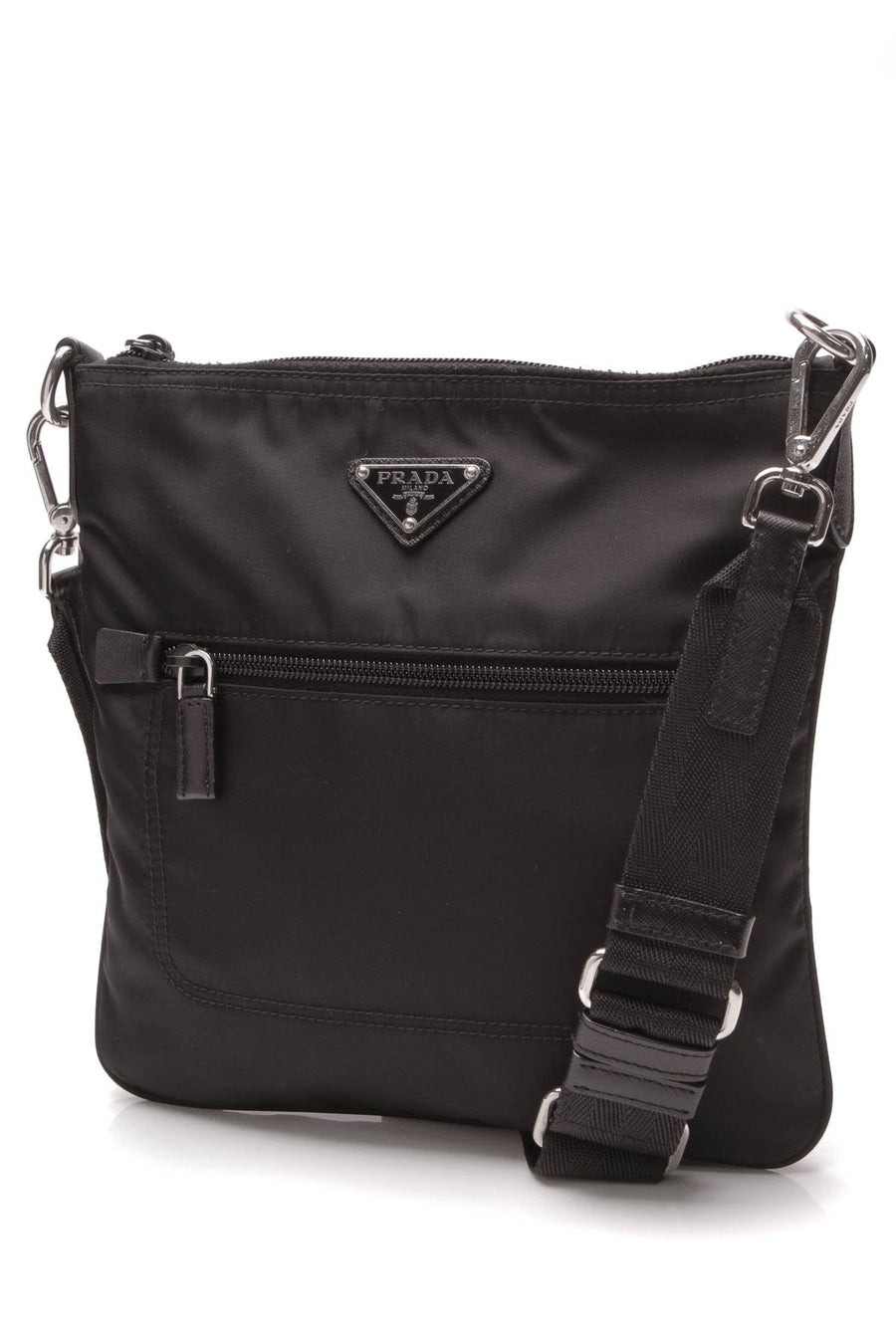 Tessuto Crossbody Bag - Black Nylon