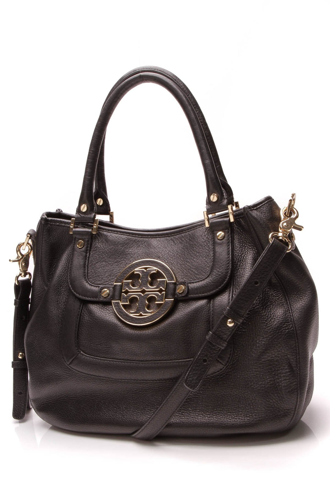 Amanda Satchel Crossbody Bag - Black