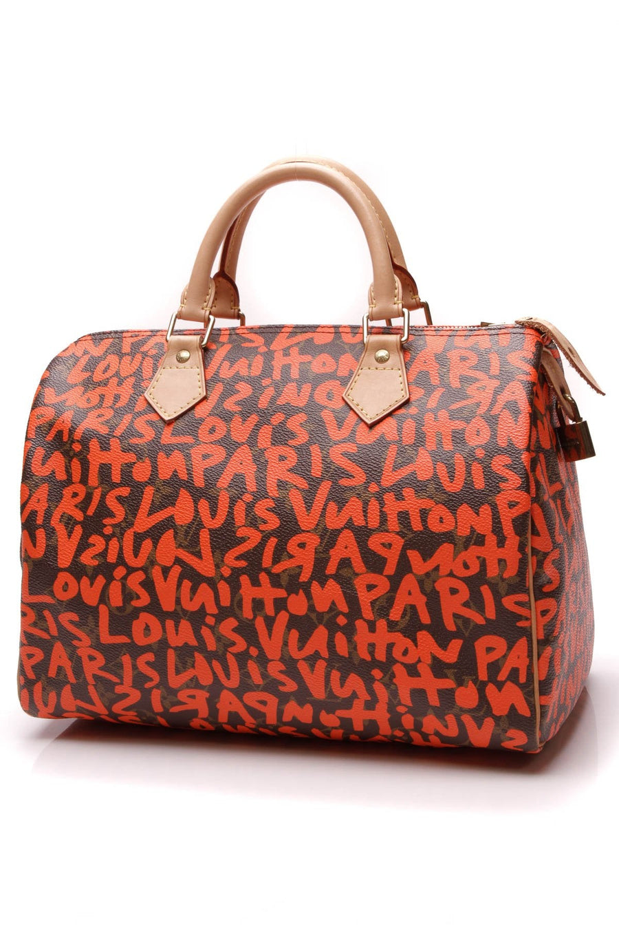Graffiti Speedy 30 Bag - Monogram/Orange