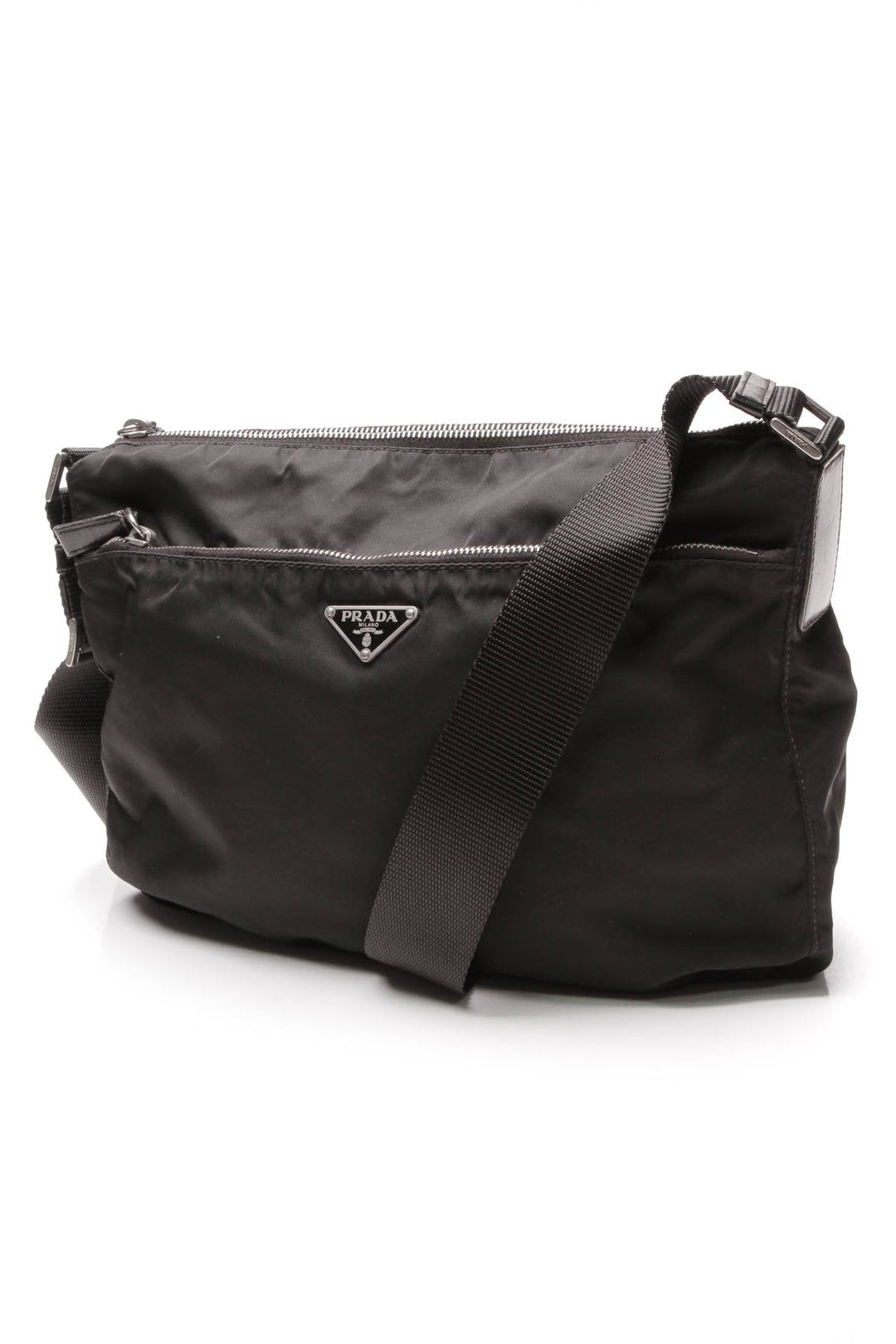 Tessuto Crossbody Bag - Black Nylon