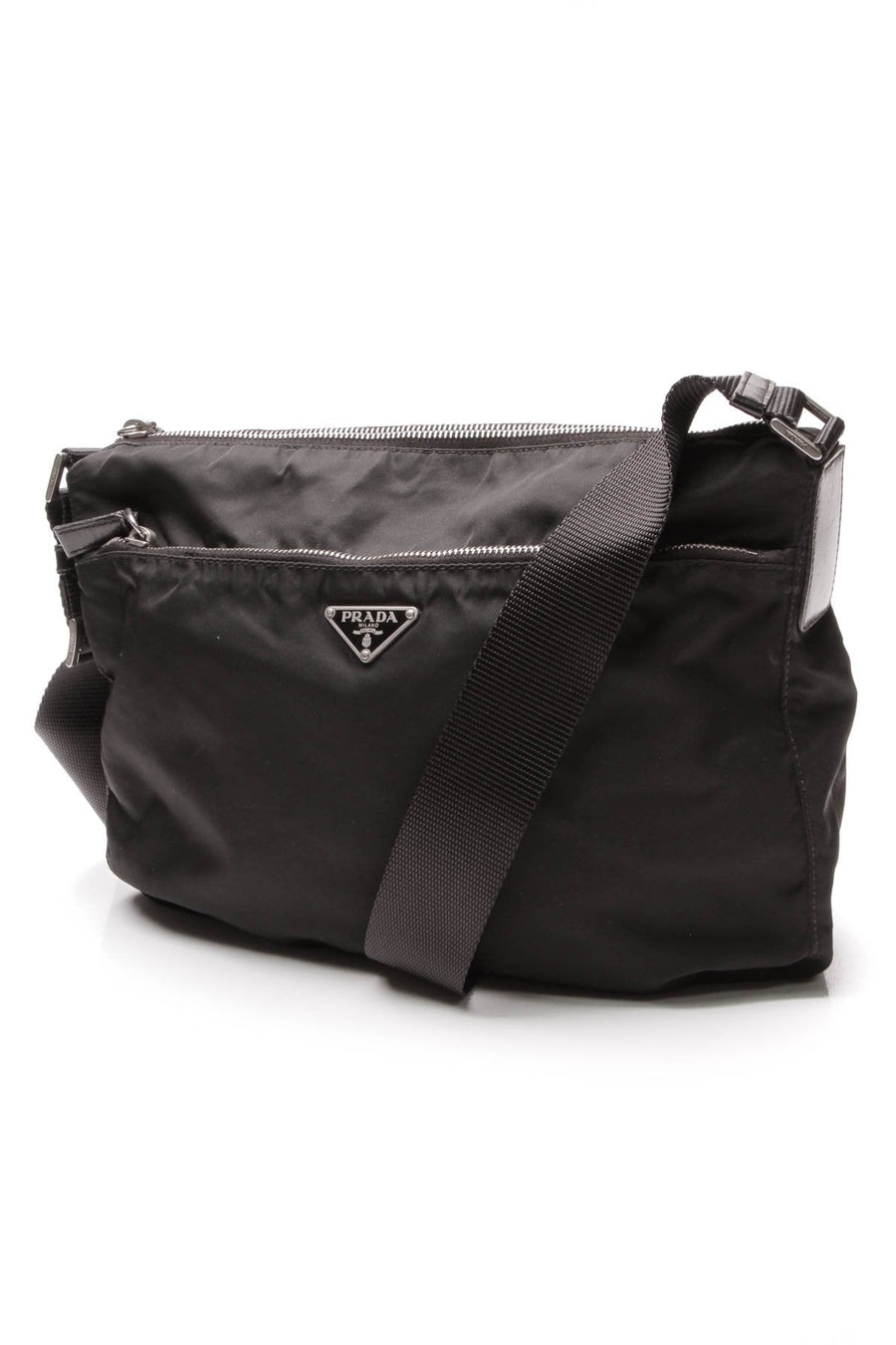 Tessuto Crossbody Bag - Black Nylon