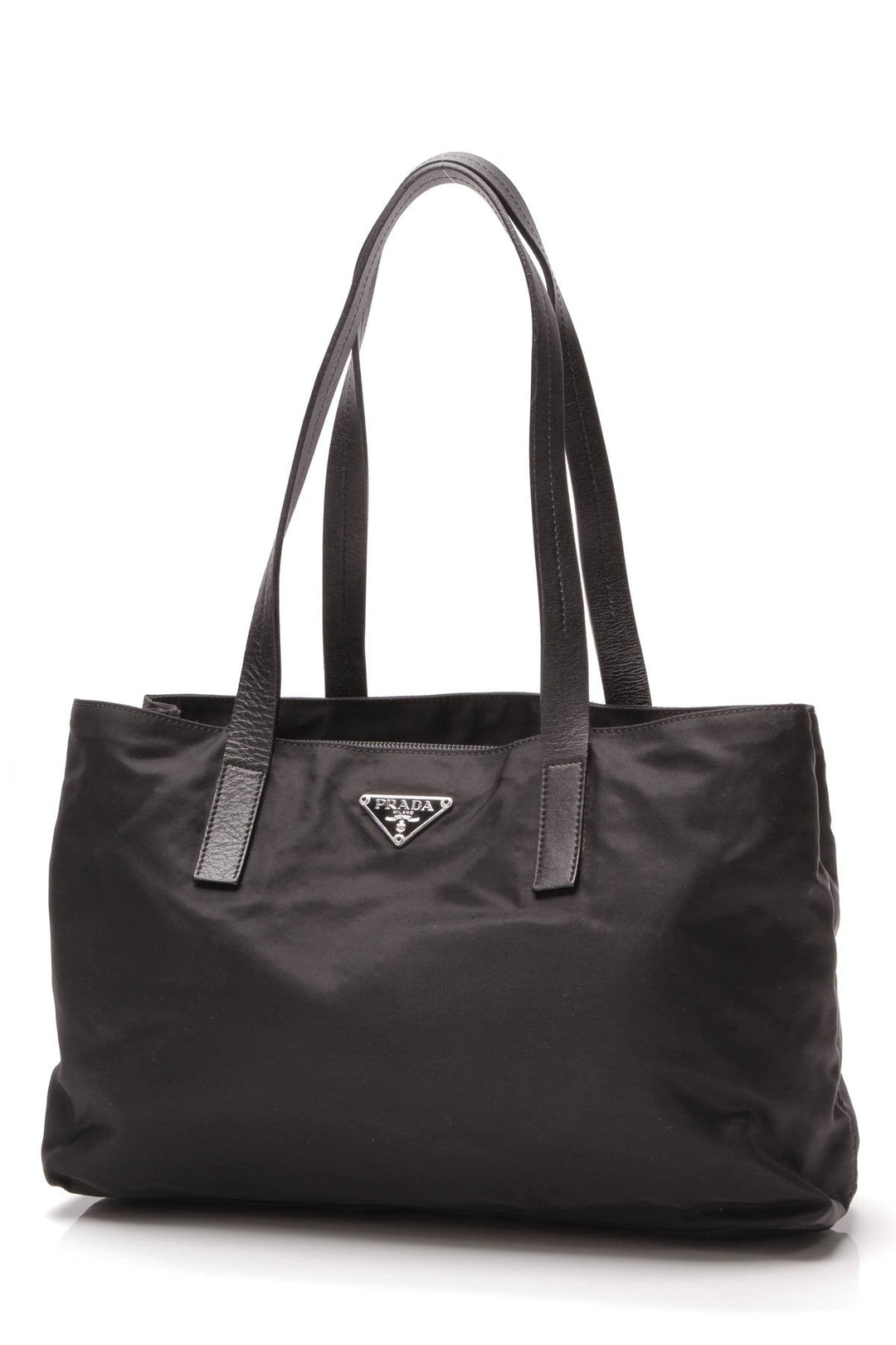 Small Tessuto Tote Bag - Black Nylon