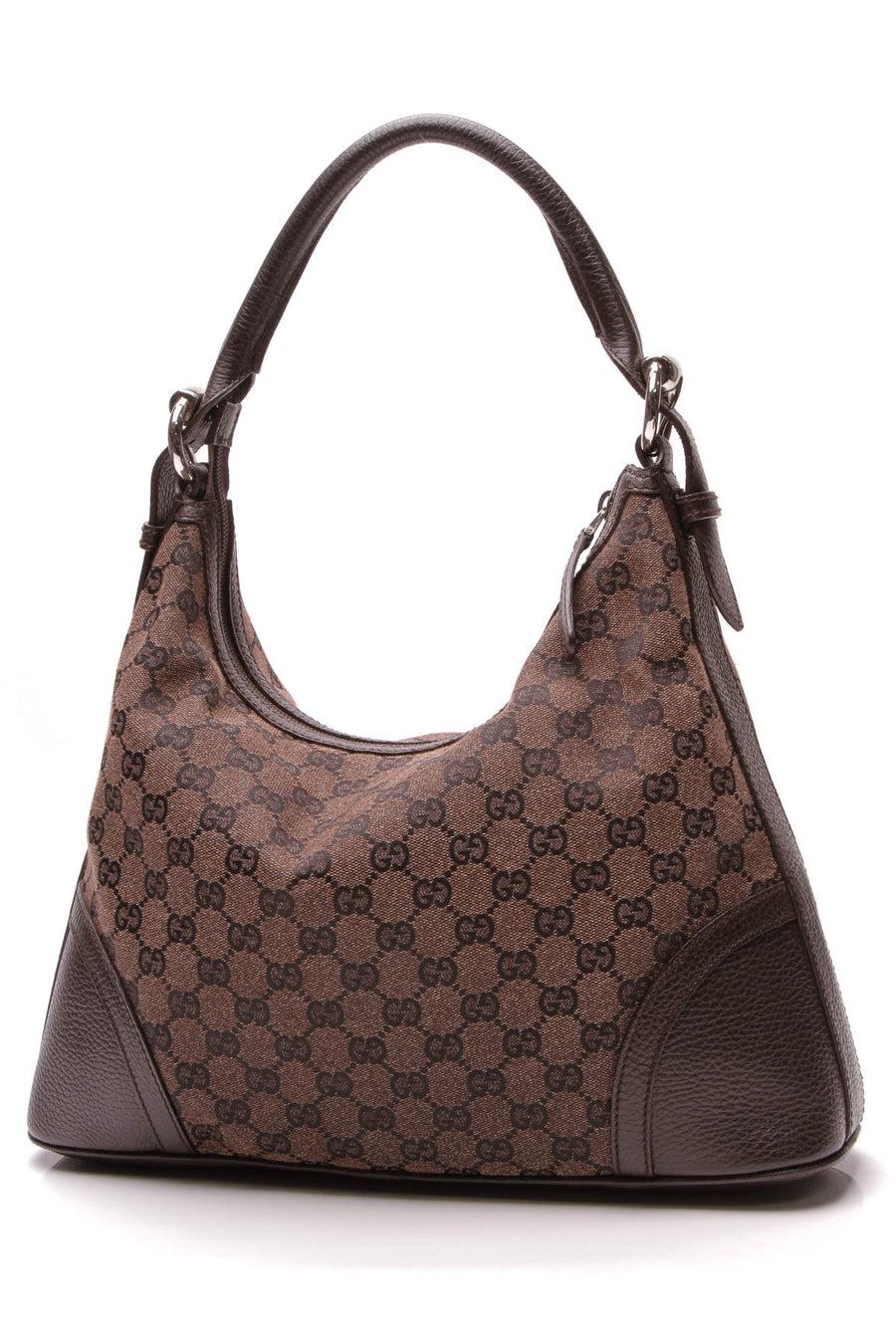 Hobo Shoulder Bag - Brown Signature Canvas