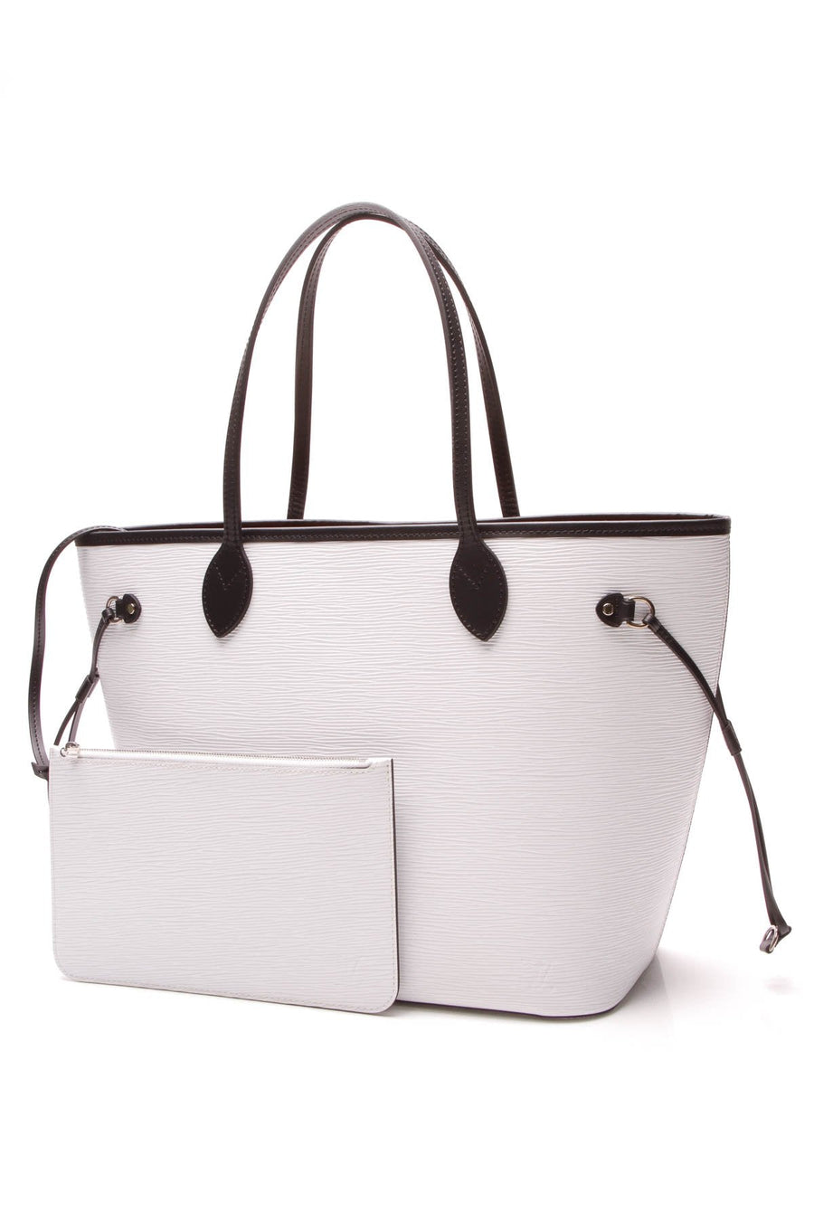 Epi Neverfull MM Tote Bag - Blanc/Noir