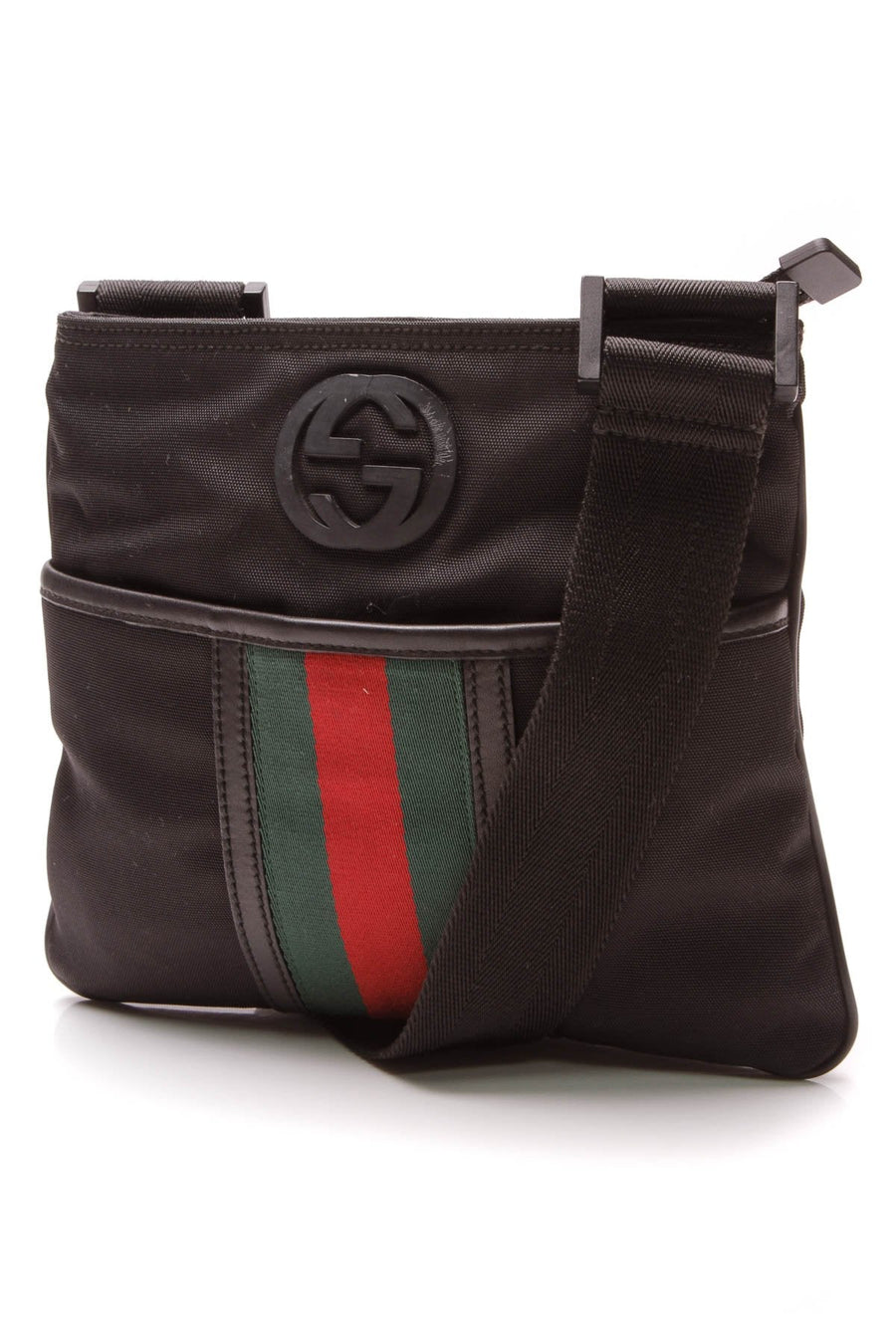 Sherry Parana Web Crossbody Bag - Black Canvas