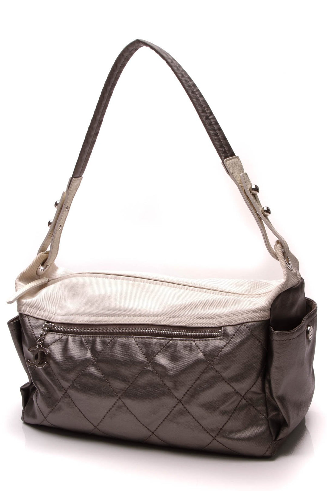 Paris-Biarritz Hobo Bag - Silver