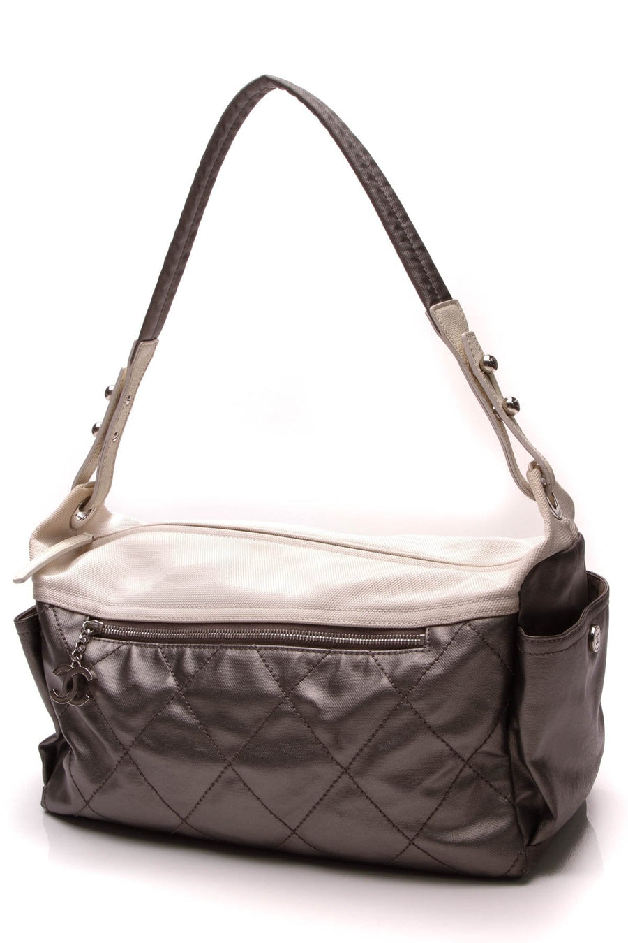 Paris-Biarritz Hobo Bag - Silver