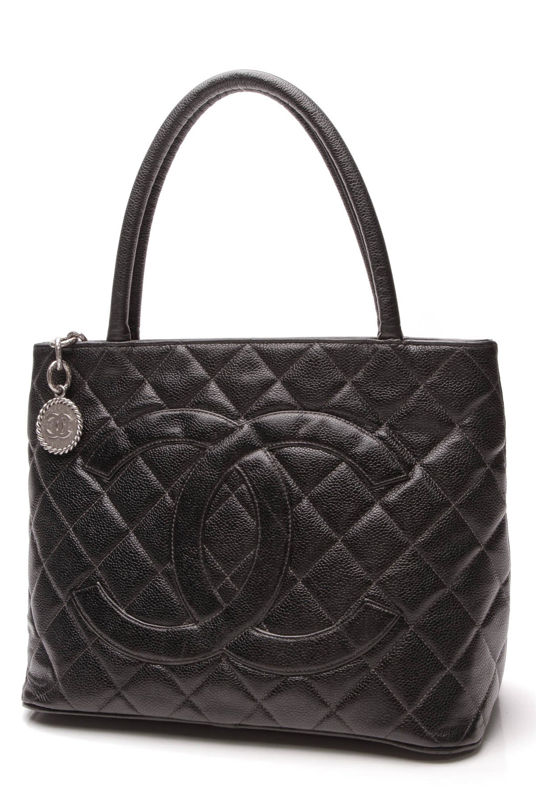 Medallion Tote Bag - Black Caviar