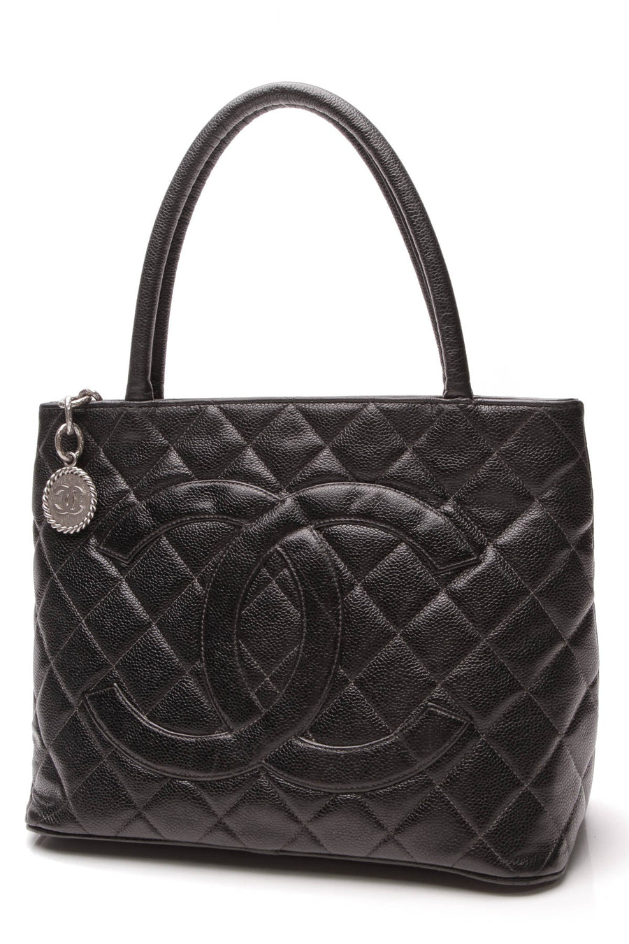 Medallion Tote Bag - Black Caviar