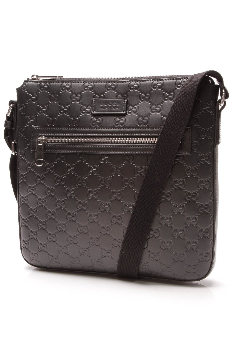 Signature Messenger Bag - Black Guccissima