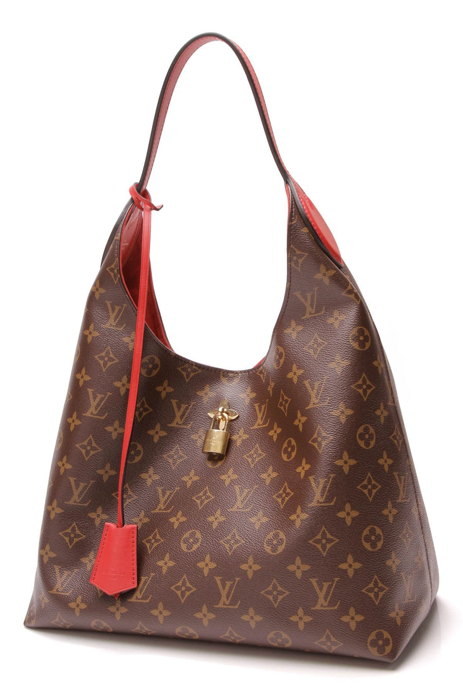 Flower Hobo Bag - Monogram/Coquelicot