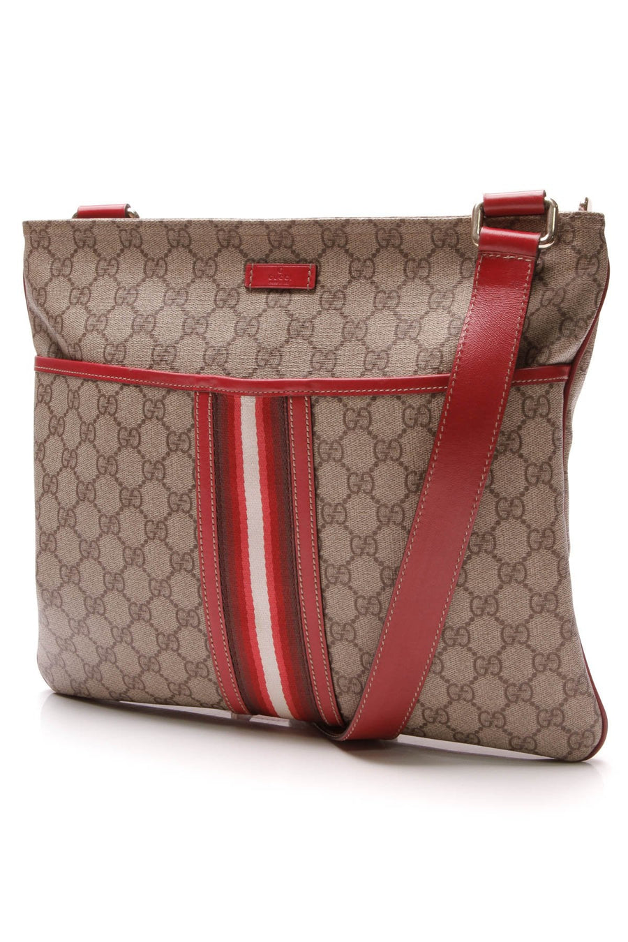 Web Messenger Crossbody Bag - Supreme Canvas/Red