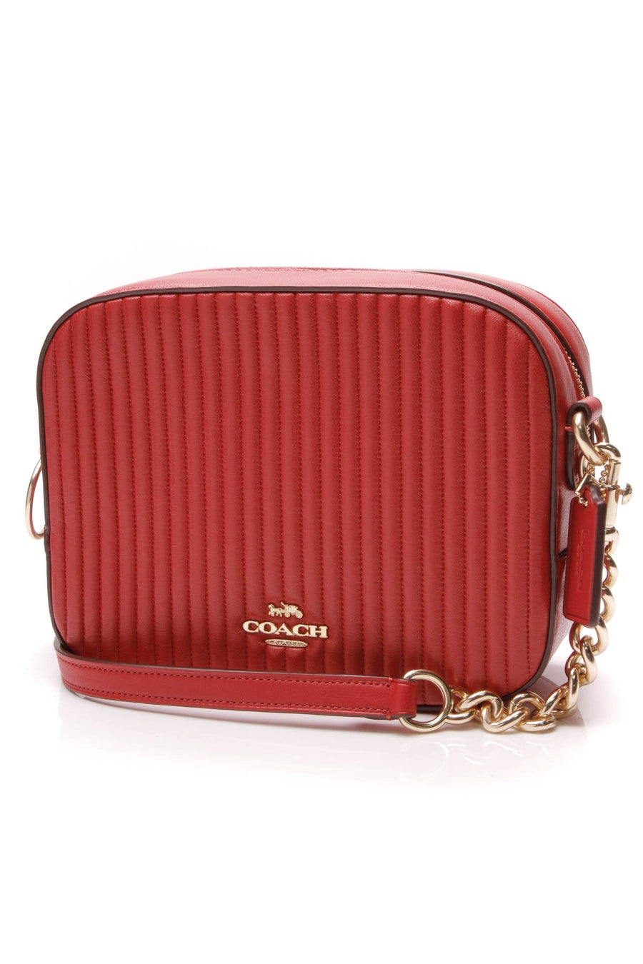 Quilted Camera Bag - Red