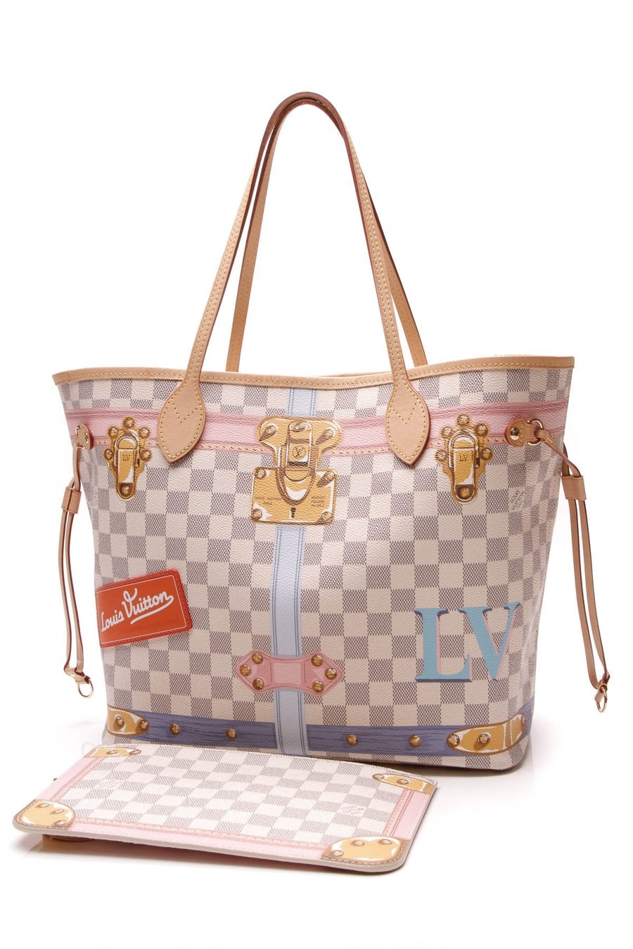 Summer Trunks Neo Neverfull MM Tote Bag - Damier Azur