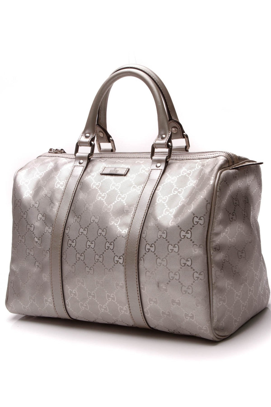 Joy Medium Boston Bag - Silver Imprime