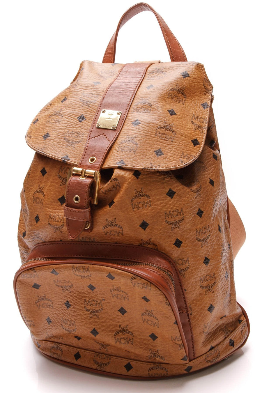 Vintage Visetos Backpack - Cognac