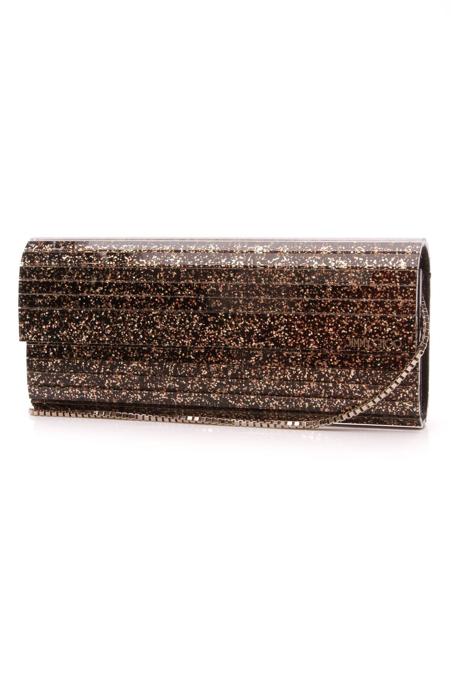 Sweetie Glitter Clutch Bag - Black/Gold