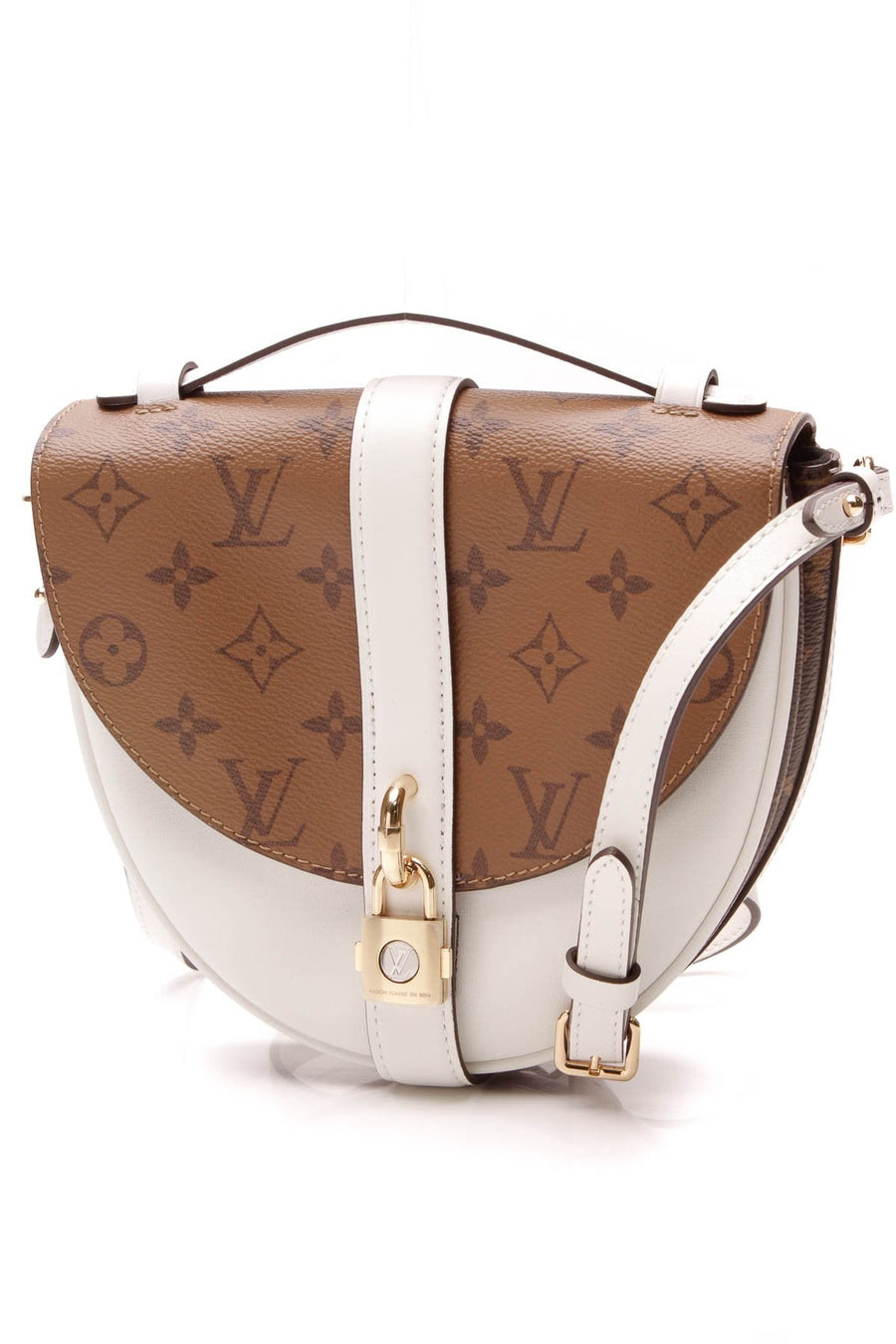 Chantilly Lock Bag - Reverse Monogram/Blanc