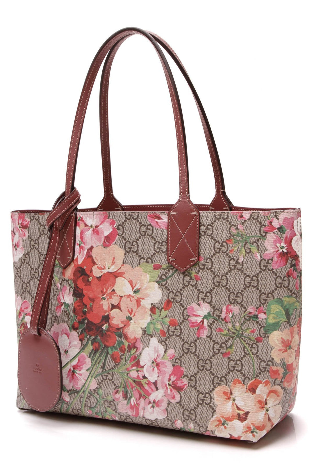 Blooms Reversible Small Tote Bag - Antique Rose